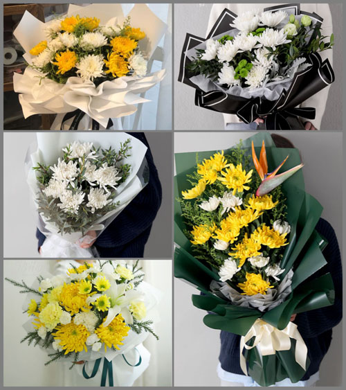 广东江门市台山市台城街道石花村白事花束代送
